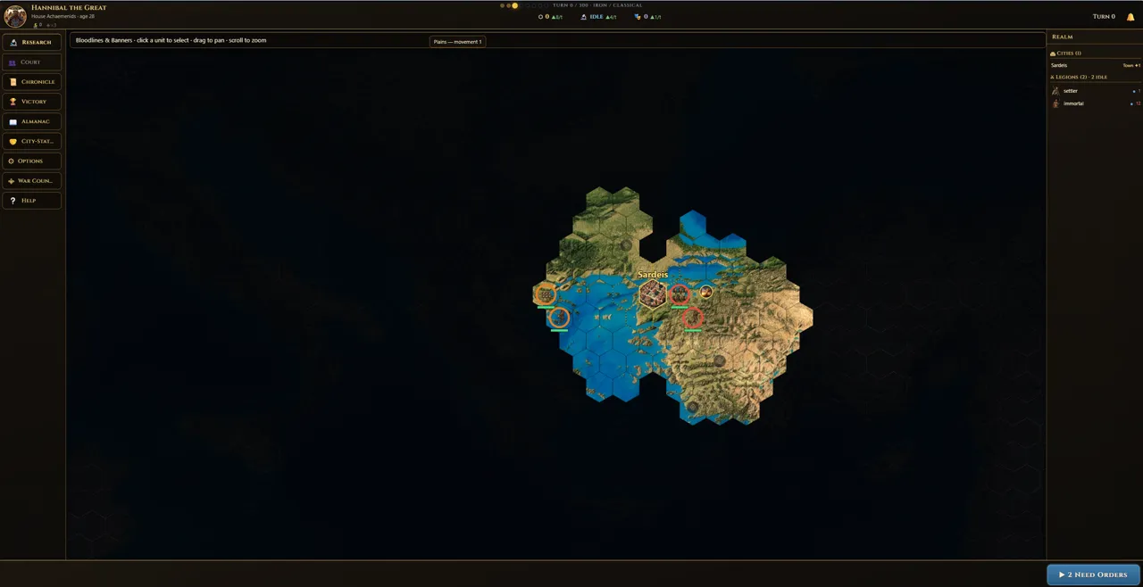 Bloodlines & Banners — world map